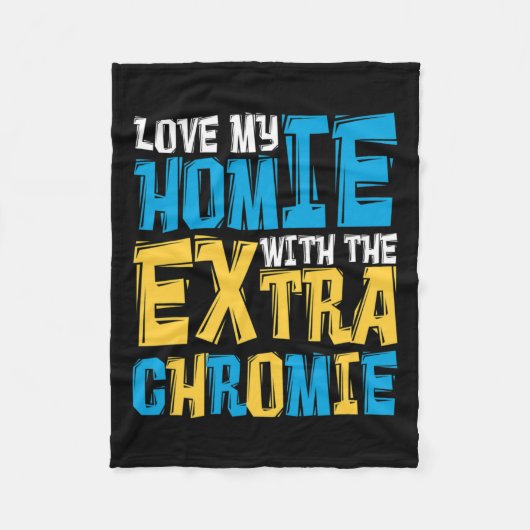 Liebe meiner Heimat mit dem Extra Chromie Down Syn Fleecedecke (Vorderseite)