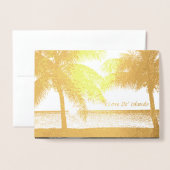 Liebe meiner Insel Folienkarte (Vorderseite mit Umschlag)