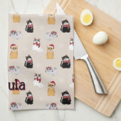 Liebe meiner Katzen Geschirrtuch (Viertel Falte)