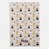 Liebe meiner Katzen Geschirrtuch (Vertikal)