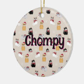 Liebe meiner Katzen Keramik Ornament (Links)