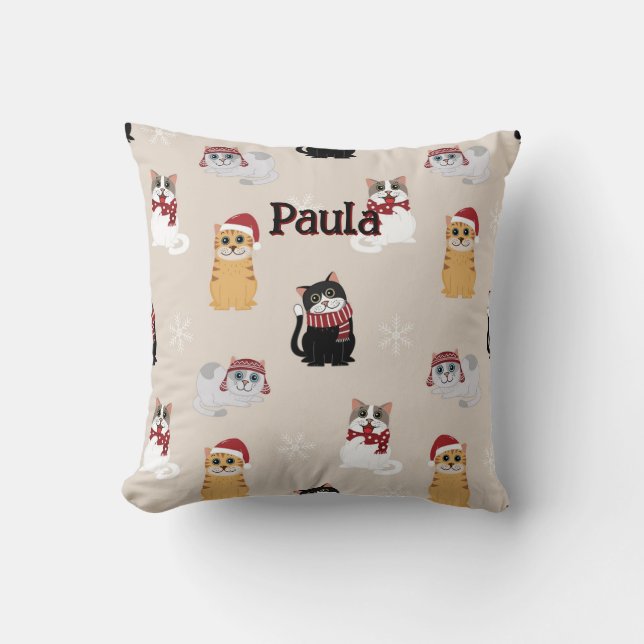 Liebe meiner Katzen Kissen (Vorderseite)