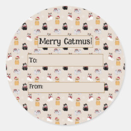 Liebe meiner Katzen Runder Aufkleber