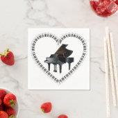 Liebe meiner Klavierservietten Serviette (Beispiel)