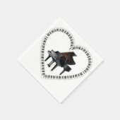 Liebe meiner Klavierservietten Serviette (Ecke)