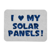 Liebe meiner Solarzellen Magnet (Horizontal)