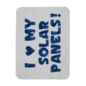 Liebe meiner Solarzellen Magnet (Vertikal)