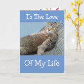 Liebe meines Geburtstages Karte (Gelbe Blume)