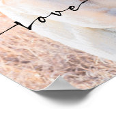 Liebe meines handgeschriebenen Typografie-Fotos Poster (Ecke)