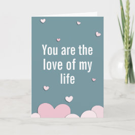 Liebe meines Lebens Witziger Valentinstag Feiertagskarte