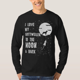 Liebe meines Rottweilers zum Mond und zurück T-Shirt
