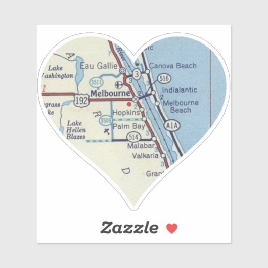 Liebe Melbourne Beach Florida Aufkleber (Blatt)