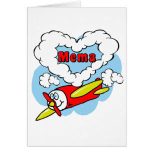 Liebe Mema scherzt Flugzeug