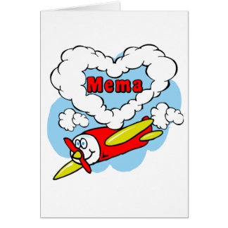 Liebe Mema scherzt Flugzeug