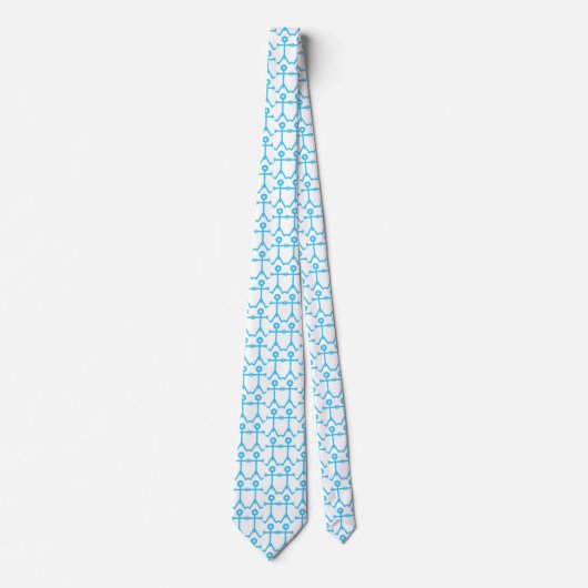 Liebe Men Icon Art Blue Krawatte (Vorderseite)