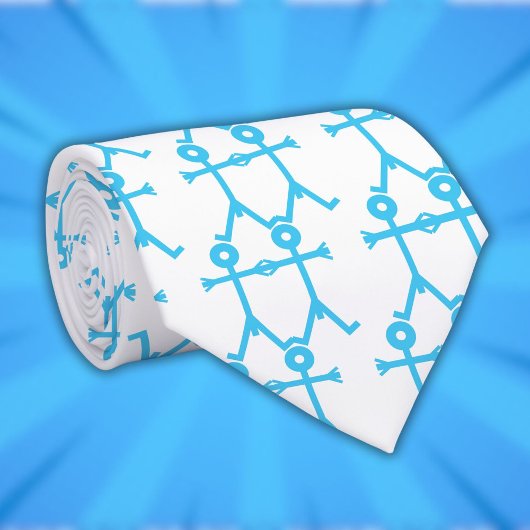 Liebe Men Icon Art Blue Krawatte