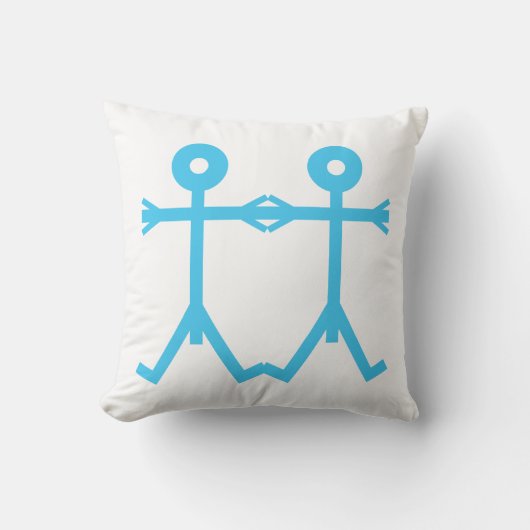 Liebe Men Icon Art Kissen (Vorderseite)