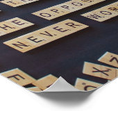 Liebe Menschen verwenden Dinge, positive Worte Poster (Ecke)