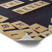 Liebe Menschen verwenden Dinge, positive Worte Poster (Ecke)