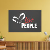 Liebe Menschen wackelten Canvas Leinwanddruck (Insitu (Wohnzimmer))