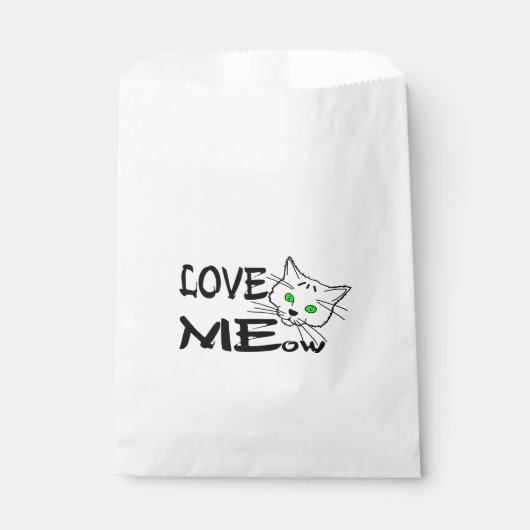 Liebe MEow Geschenktütchen (Vorderseite)