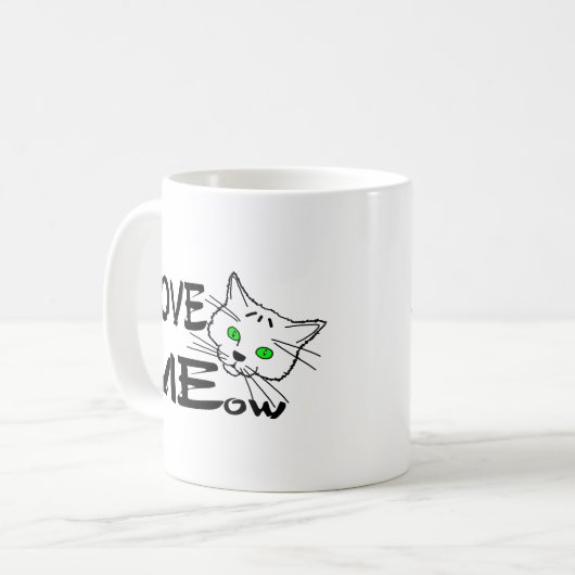 Liebe MEow Kaffeetasse (Vorderseite Links)
