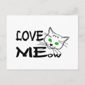 Liebe MEow Postkarte (Vorderseite)