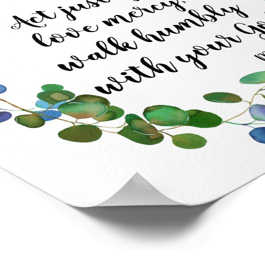 Liebe Mercy Scripting Custom Inspiration Zitat Poster (Ecke)