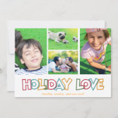 Liebe Merry & Bright Foto Postkarte (Vorderseite)