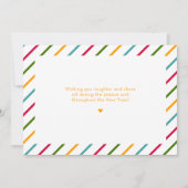 Liebe Merry & Bright Foto Postkarte (Rückseite)