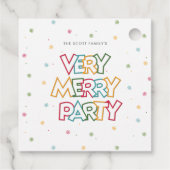 Liebe Merry & Bright Party Geschenkanhänger (Rückseite)