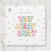 Liebe Merry & Bright Party Geschenkanhänger (Vorderseite)