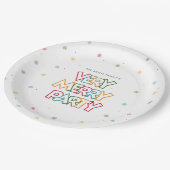 Liebe Merry & Bright Party Pappteller (Schrägansicht)