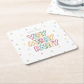 Liebe Merry & Bright Party Rechteckiger Pappuntersetzer (angewinkelt)