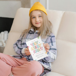 Liebe Merry & Bright Weihnachten Party Einladung