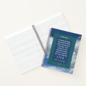 Liebe Message - John 3-16 - 8.5 x 11 Spiral Notizblock (Innenseite)