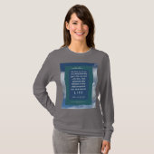 Liebe Message - John 3-16 - Long Sleeve Med Gray T-Shirt (Vorne ganz)