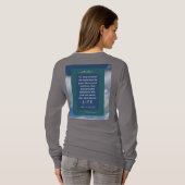 Liebe Message - John 3-16 - Long Sleeve Med Gray T-Shirt (Schwarz voll)