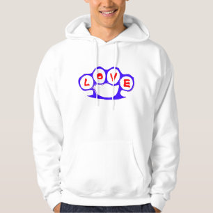 LIEBE MessingKnucks mit Kapuze Sweatshirt