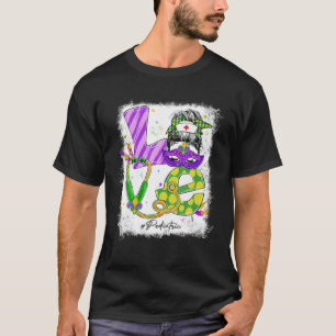 Liebe Messy Bun Pädiatrische Krankenschwester Mard T-Shirt