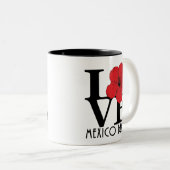 LIEBE Mexico Beach Florida 11oz Zweifarbige Tasse (VorderseiteRechts)