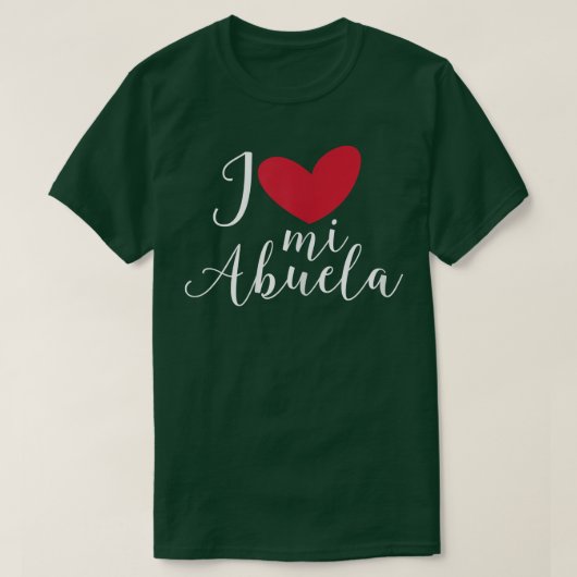 Liebe Mi Abuela Großmutter Granny T-Shirt (Design vorne)