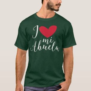 Liebe Mi Abuela Großmutter Granny T-Shirt