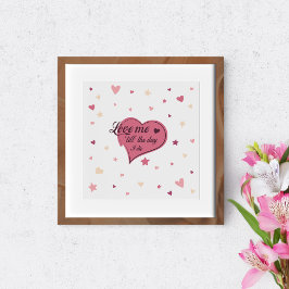 Liebe mich, bis der Tag die. Poster