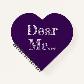 Liebe mich .. Dunkles violettes Spiralnotizbuch Notizblock