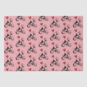 Liebe mich Herz (Hund) Tissue-Papier Seidenpapier