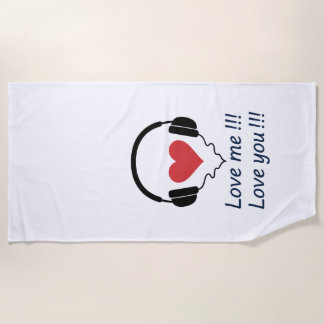 LIEBE MICH LIEBE DICH STRANDTUCH