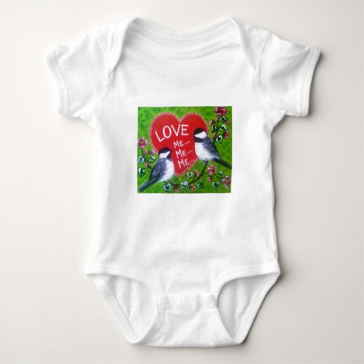 "Liebe MICH...MICH..Mich" Baby Strampler (Vorderseite)