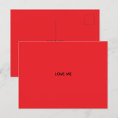 LIEBE MICH POSTKARTE (Vorne/Hinten)