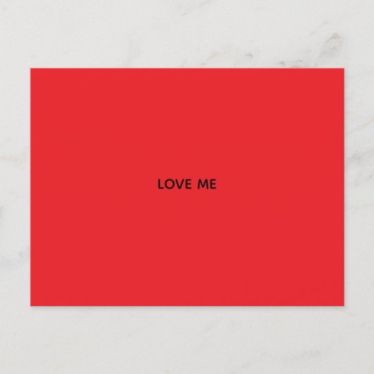 LIEBE MICH POSTKARTE (Vorderseite)
